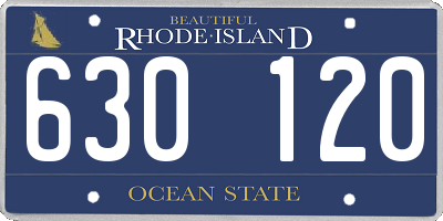 RI license plate 630120
