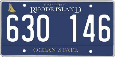 RI license plate 630146
