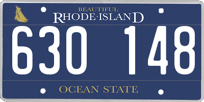 RI license plate 630148