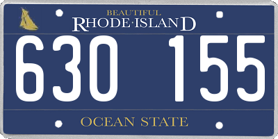 RI license plate 630155