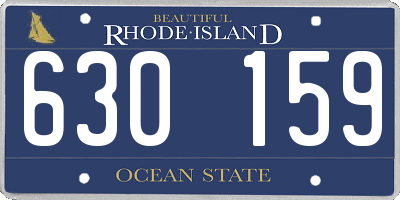 RI license plate 630159