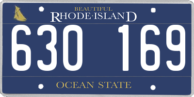 RI license plate 630169