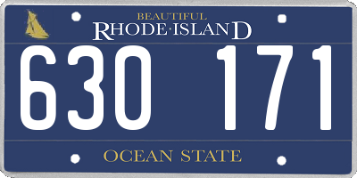 RI license plate 630171