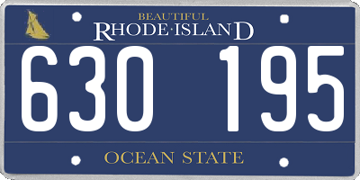 RI license plate 630195