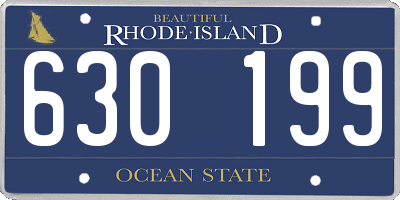 RI license plate 630199