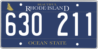 RI license plate 630211