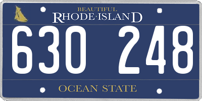 RI license plate 630248