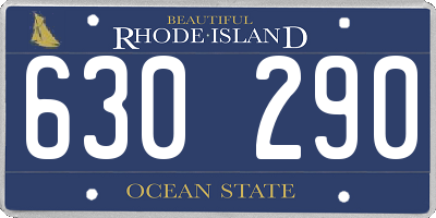 RI license plate 630290