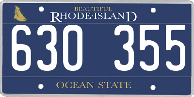 RI license plate 630355