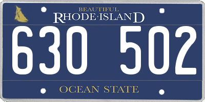 RI license plate 630502