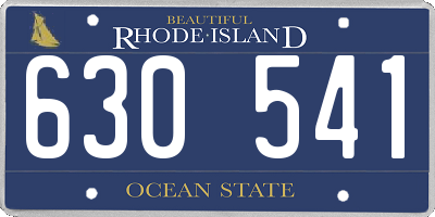 RI license plate 630541