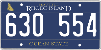 RI license plate 630554