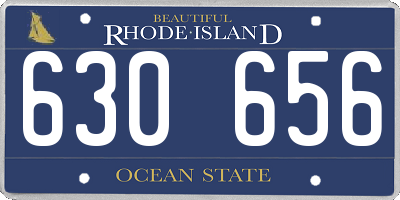RI license plate 630656