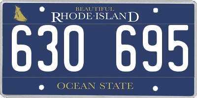 RI license plate 630695