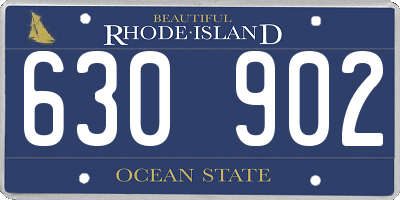 RI license plate 630902