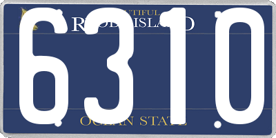 RI license plate 6310