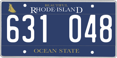 RI license plate 631048
