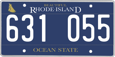 RI license plate 631055