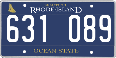 RI license plate 631089