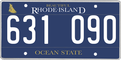 RI license plate 631090
