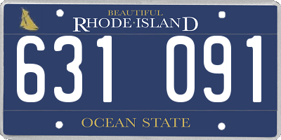 RI license plate 631091