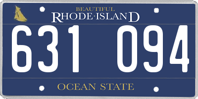 RI license plate 631094