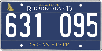 RI license plate 631095