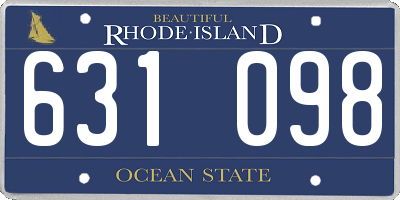 RI license plate 631098