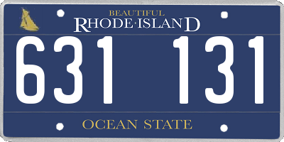 RI license plate 631131