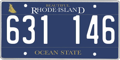 RI license plate 631146