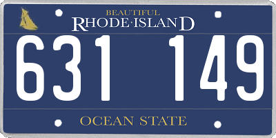 RI license plate 631149