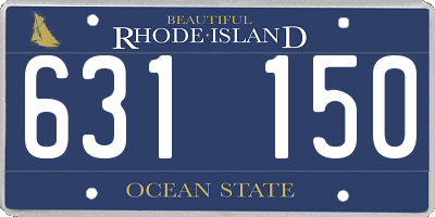 RI license plate 631150