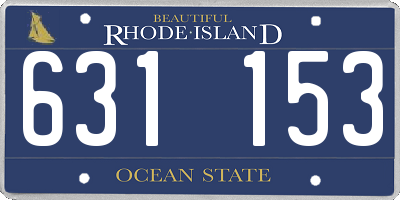 RI license plate 631153