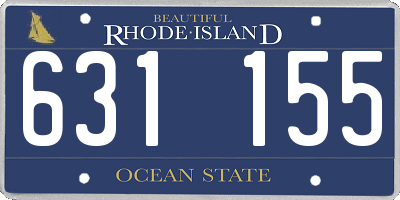 RI license plate 631155