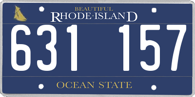 RI license plate 631157