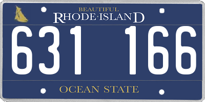 RI license plate 631166