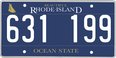 RI license plate 631199
