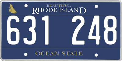 RI license plate 631248