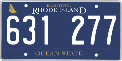 RI license plate 631277