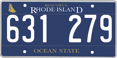 RI license plate 631279