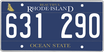 RI license plate 631290