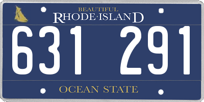 RI license plate 631291