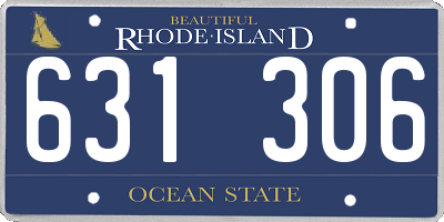 RI license plate 631306