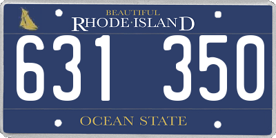 RI license plate 631350