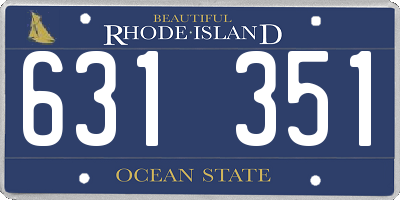 RI license plate 631351