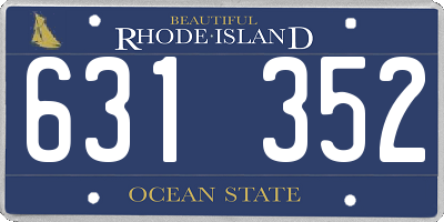 RI license plate 631352