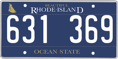 RI license plate 631369