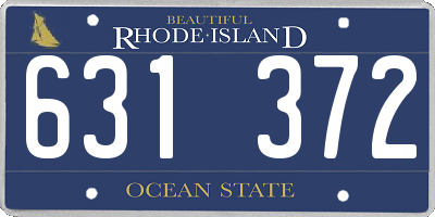 RI license plate 631372