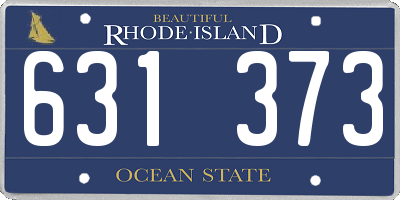 RI license plate 631373