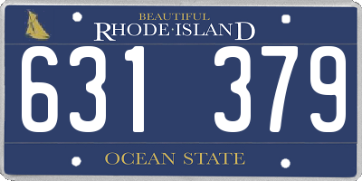 RI license plate 631379